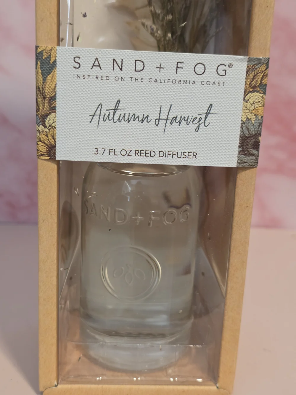 SAND + FOG Autumn Harvest Reed Diffuser – 3.7 fl oz / 110 mL